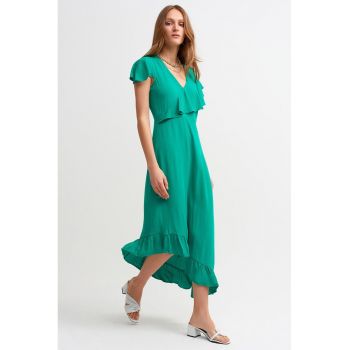 Rochie asimetrica cu decolteu in V