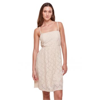 Rochie de dantela cu bretele detasabila