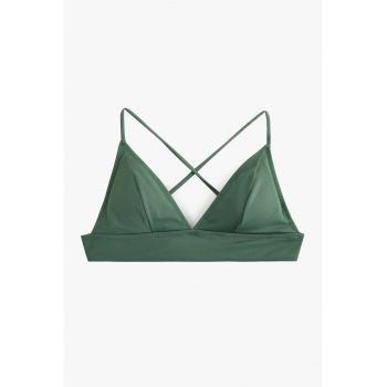 Sutien de baie cu cupe triunghiulare