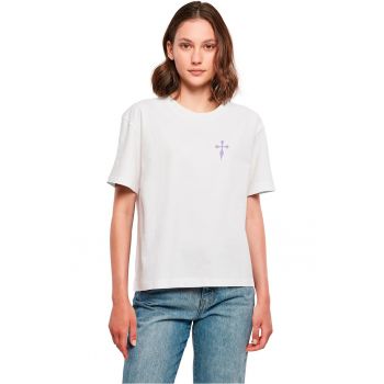Tricou de bumbac cu imprimeu pe spate