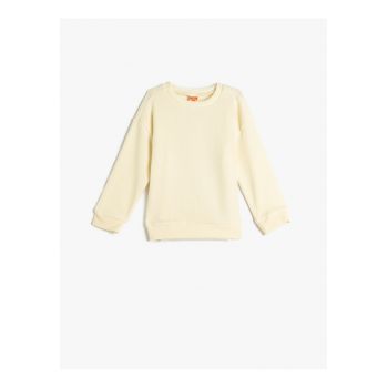Bluza de trening din amestec de bumbac cu model uni