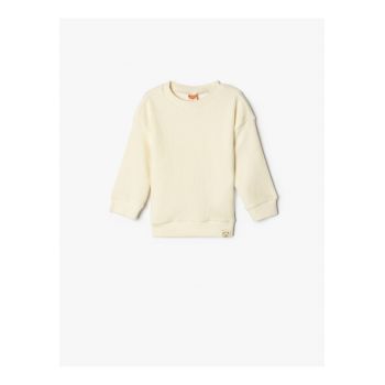 Bluza de trening din amestec de bumbac cu model uni