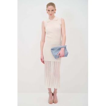 Fusta midi din tricot fin