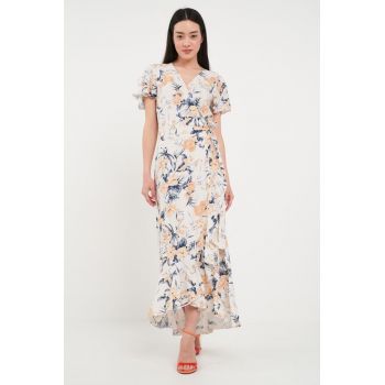 - Rochie dama cu imprimeu (Marime: M/38 - Culoare: HONEY YELLOW)