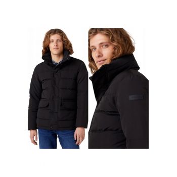 Jacheta Barbati -  The Bodyguard - Regular Fit - Fermoar - 2 Buzunare - 100% Poliester - Calduroasa - Rezistenta La Apa - Ideala Pentru Iarna - Negru