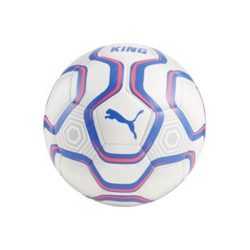 Minge fotbal  King - marime 5 - alb/albastru