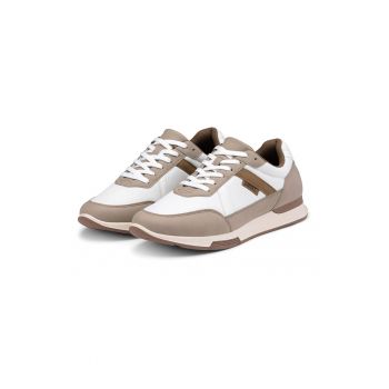 Pantofi sport din piele ecologica si material textil
