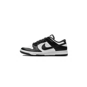 Pantofi sport  Dunk Low - Black White Panda - design durabil - piele - alb negru