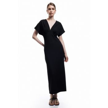 Rochie maxi cu decolteu in V