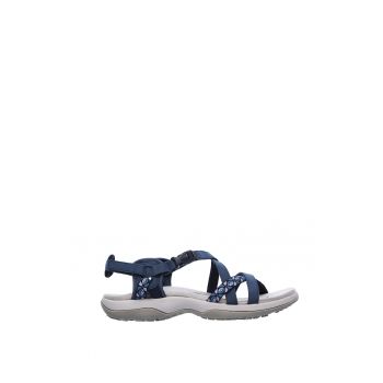 Sandale de piele ecologica si material textil Vacay