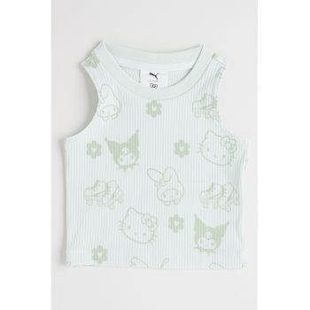 Top striat cu imprimeu Hello Kitty&Friends
